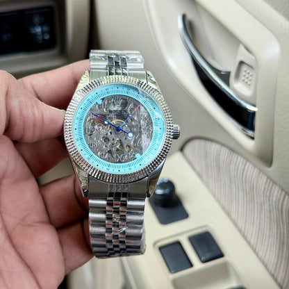 Rolex Men’s Automatic Numeral Skeleton Watch