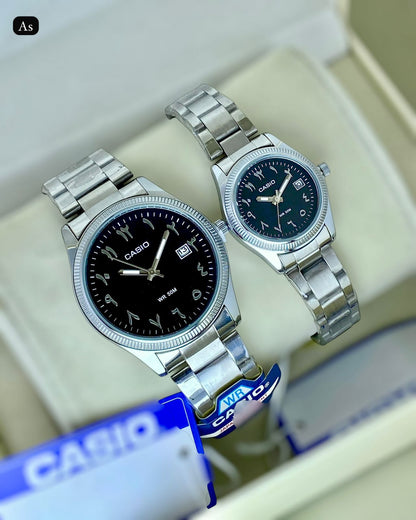 Casio Arabic dial Couple watch