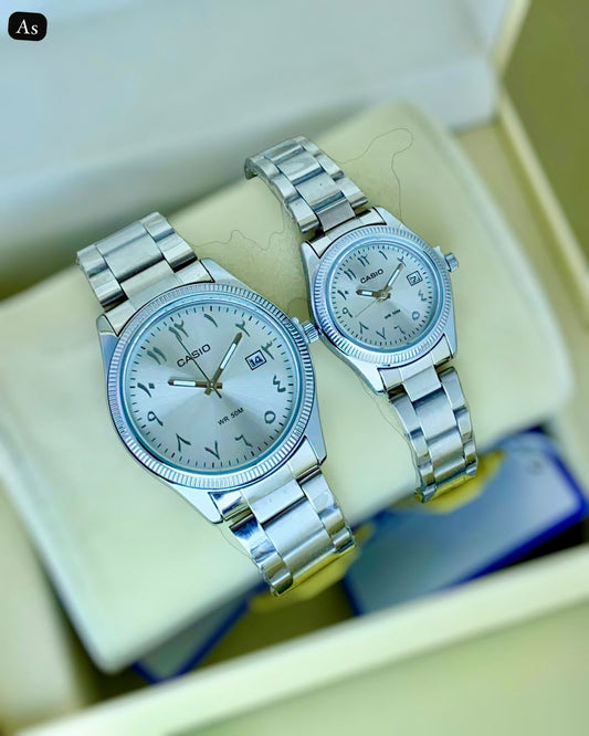 Casio Arabic dial Couple watch