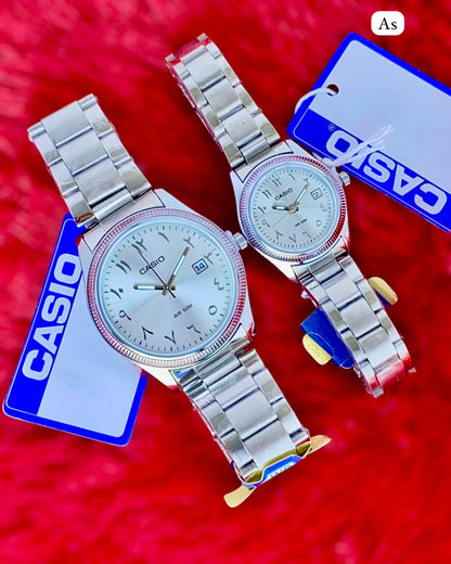 Casio Arabic dial Couple watch