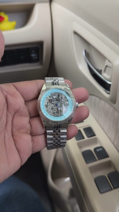 Rolex Men’s Automatic Numeral Skeleton Watch